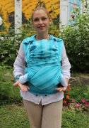 Эргорюкзак Гусленок - Комфорт - Полоска голубой